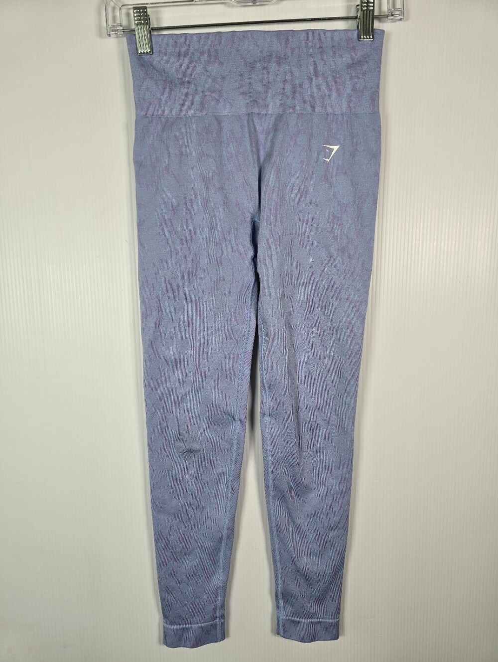 Gymshark Adapt Animal Print Booty Scrunch Seamless Leggings Blue & Purple Size S
